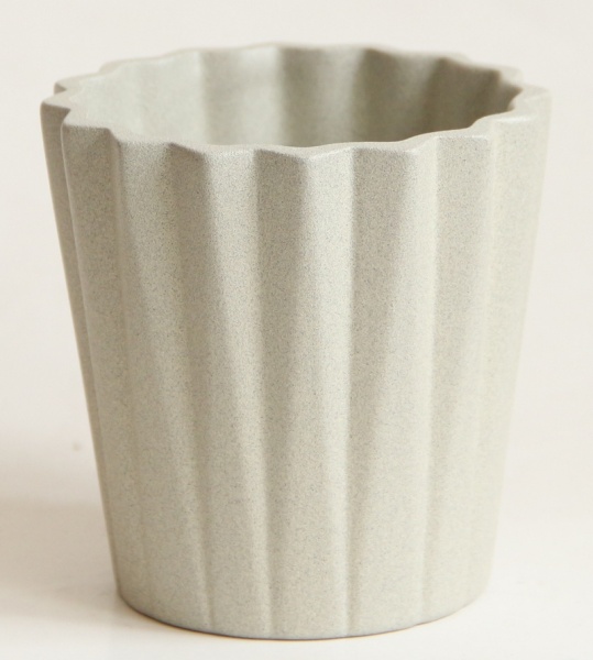 Горщик керамічний №6 крошка фігурний 0,35 л бежевий (074-6-001) 