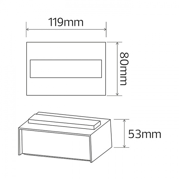 Светильник уличный настенный HOROZ ELECTRIC TWIST-7 7 Вт черный 076-042-0007-050
