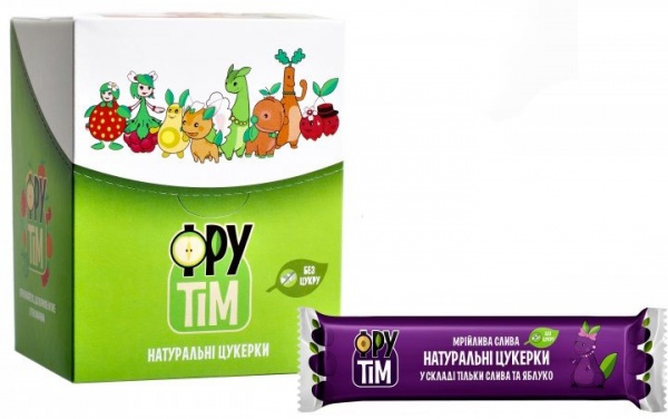 Конфеты Фрутiм натуральные яблочно-сливовые 20 г 