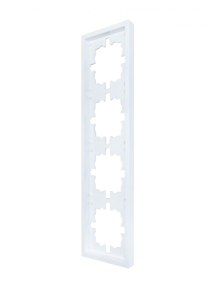 Рамка чотиримісна HausMark Juna універсальна білий