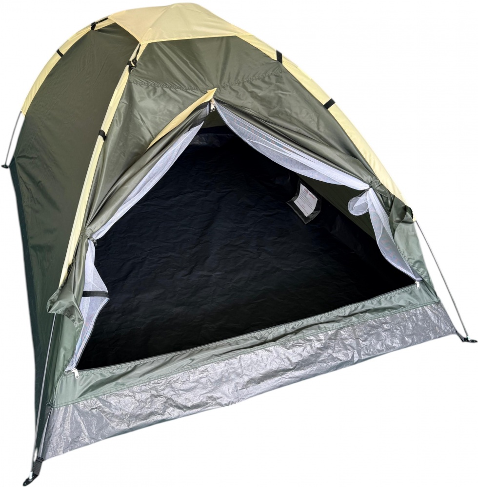 Палатка туристическая UP! (Underprice) 2-х местный темно-зеленый