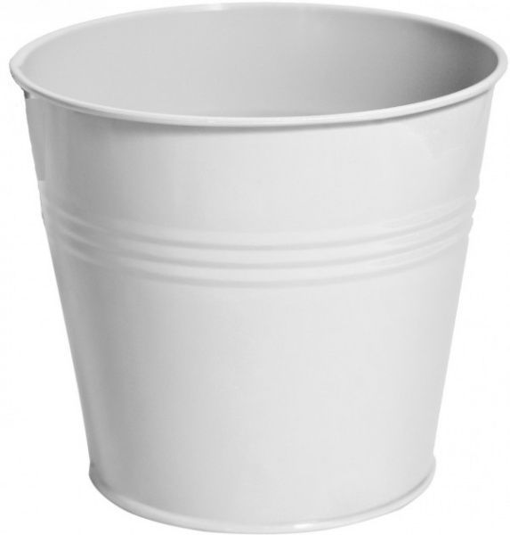 Кашпо декоративное Flor круглый 0,5л белый 