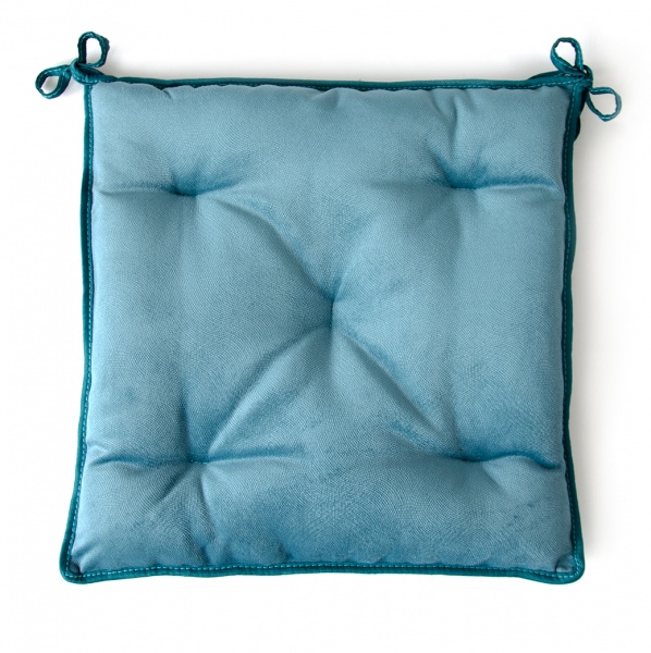 Подушка декоративна Романс бірюзова 400х400 мм