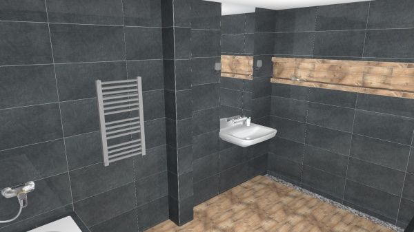 Плитка Zeus Ceramica Concrete Nero ZNXRM9BR 30x60x9,2 