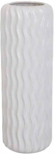 Ваза керамічна білий Тромсе 14,5х40 см