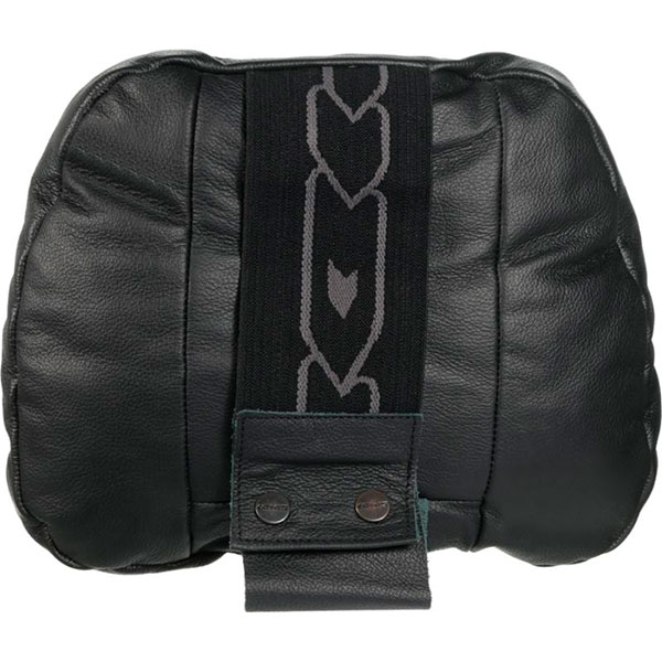 Подушка-підголівник Kerdis Premium черна натуральна шкіра 