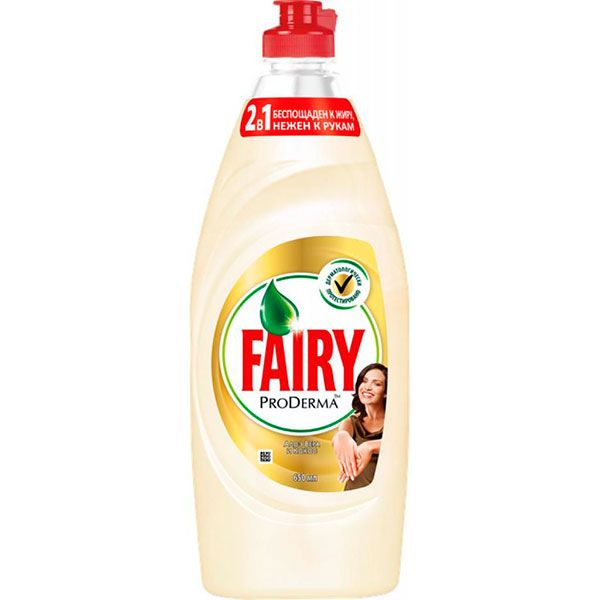 Средство для мытья посуды Fairy ProDerma Aloe Vera & Coconut 650 мл