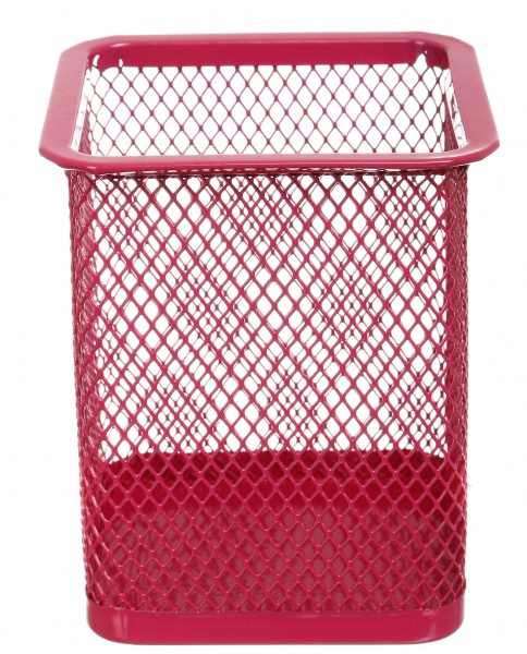 Підставка для ручок метал 8х8х10 см рожева Nota Bene