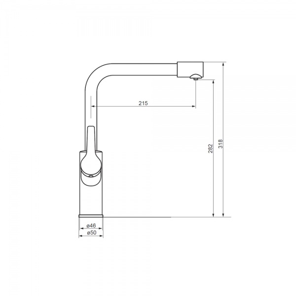 Смеситель для кухни Damixa Merkur 710771000