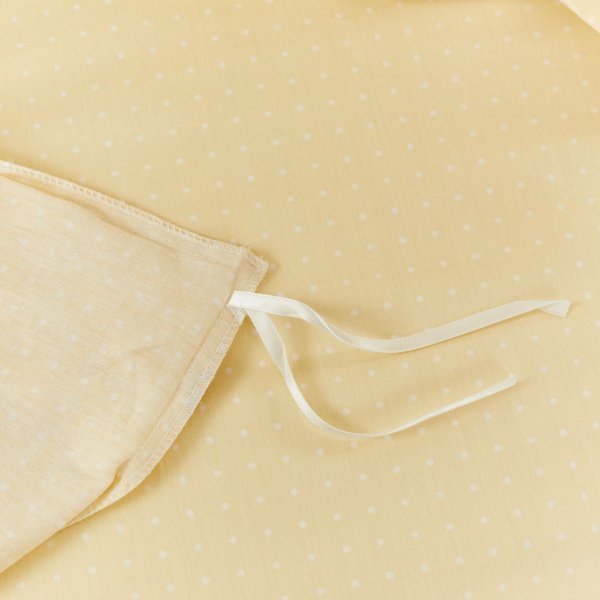 Комплект постільної білизни Roxana 2 жовтий із білим La Nuit 