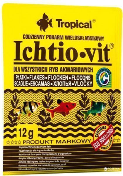 Корм для риб Ichtio-vit 12гр (пластівці)