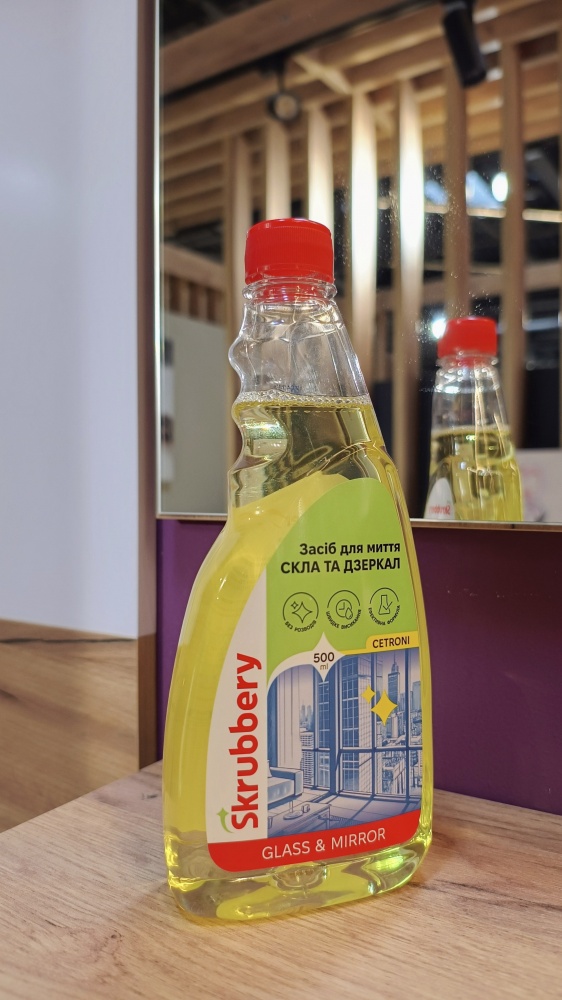 Средство моющее для стекла и зеркал SKRUBBERY Cetroni (запаска) 0,5 л