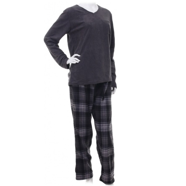 Костюм домашний мужской La Nuit Basic Check р. L серый 