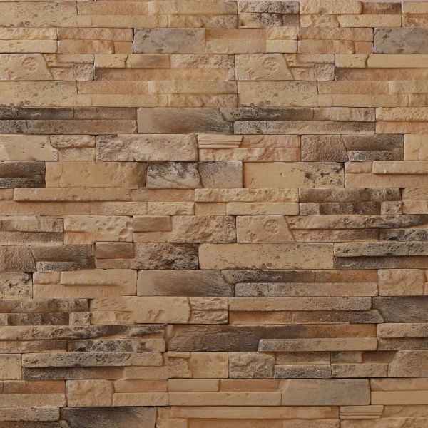 Плитка гіпсова пряма RUSTIKA Валенсія кавова 0,49 кв.м