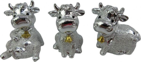 Сувенір Бичок з дзвінком 4 см ZYA3322-2B1 