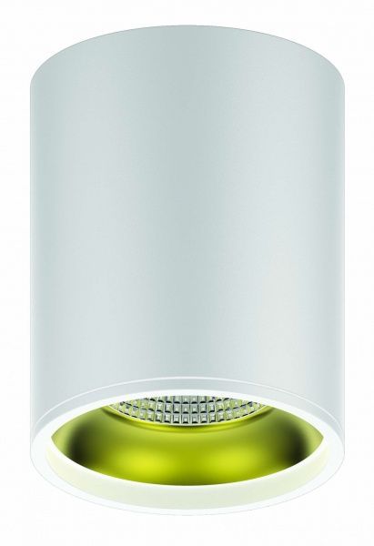 Светильник точечный Gauss LED 12 Вт 3000 К белый/золото HD010 