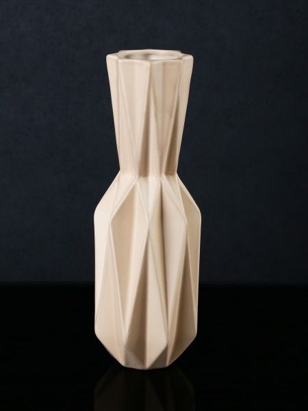 Ваза Кин h=31 см кремовая Наша Кераміка
