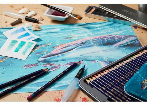 Набір чорнильних олівців Inktense 24 кольори Derwent