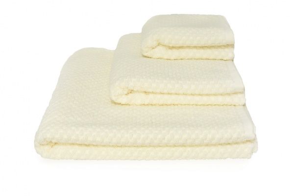 Рушник махровий Пальміра 50x90 см молочний Simi 