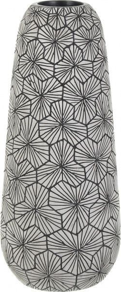 Ваза для квітів Flower 17х17х38,5 см сіра