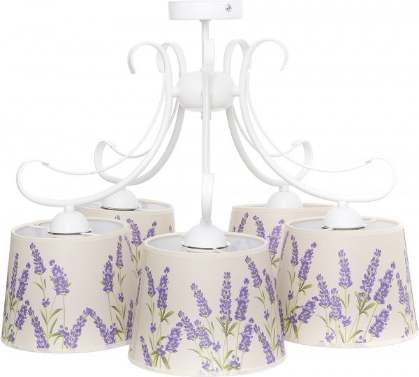 Люстра потолочная TK Lighting Lawenda 5xE27 белый 2035 