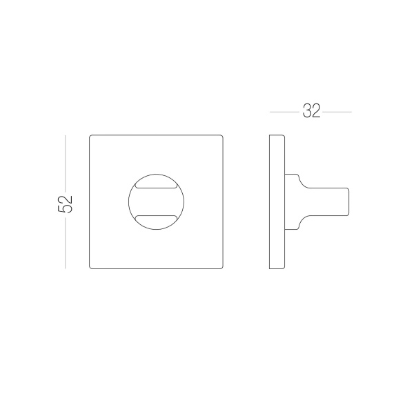 Накладка MVM T20 WC матовый антрацит