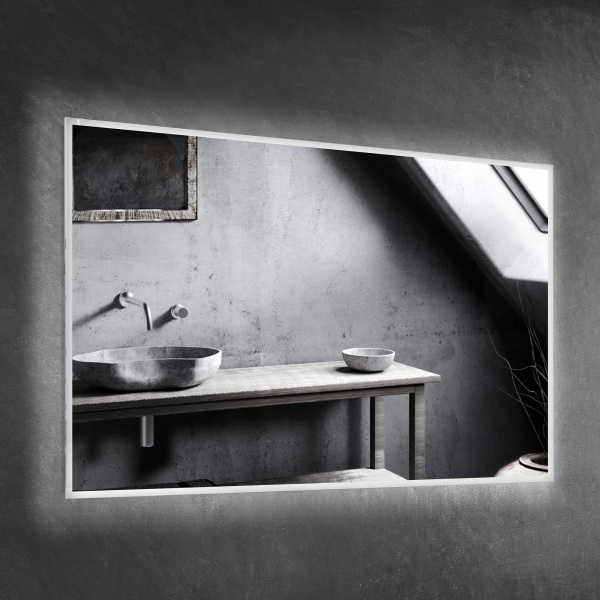 Дзеркало з вбудованим підсвічуванням ScandiSPA Бентен 500х800 мм 