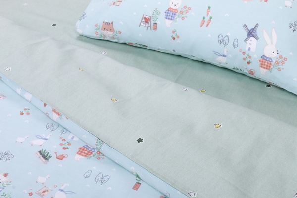 Комплект постельного белья NANTONG розовый с рисунком