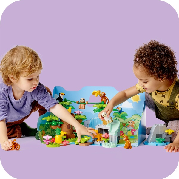 Конструктор LEGO DUPLO Дикие животные Южной Америки 10973