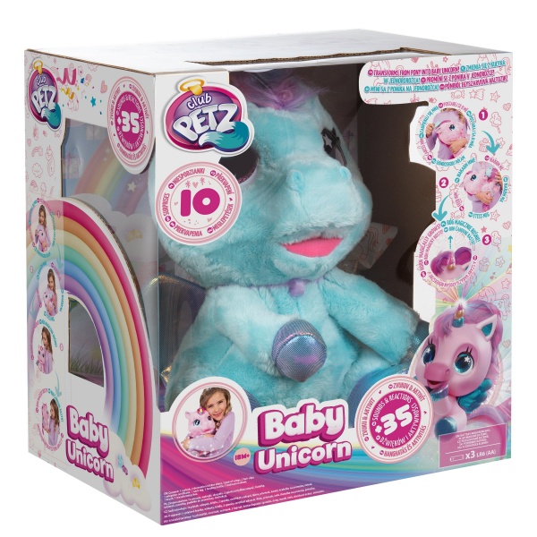 Игрушка интерактивная MY BABY UNICORN Единорог голубой IMC093881B