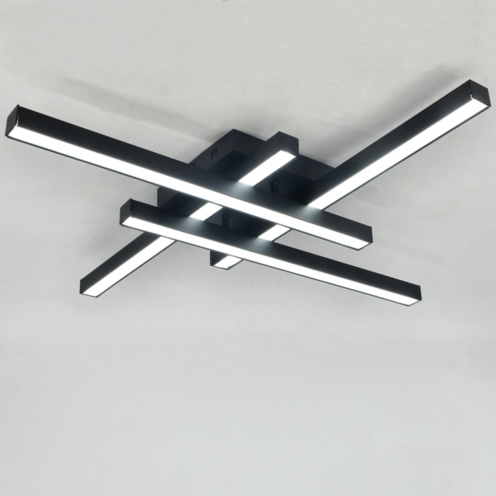 Люстра світлодіодна Hopfen STERK-4 BK 4x60 Вт LED-модуль чорний