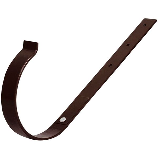 Кронштейн желоба Bryza прямой металлический 100 мм коричневый 