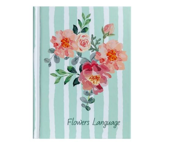 Блокнот Flowers Language, А6 64 аркушів зелений BM.24614101-04 Buromax