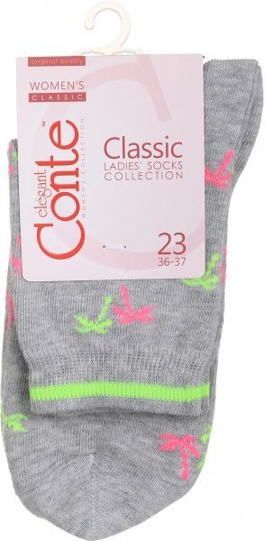 Шкарпетки Conte CLASSIC 15С-15СП 089 р. 23 сірий 