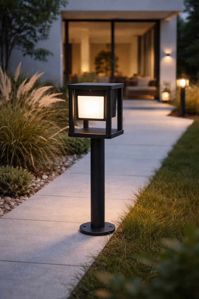 Світильник вуличний підлоговий LIGHT SET PETROS К 151560 GX53 12 Вт IP54 сірий