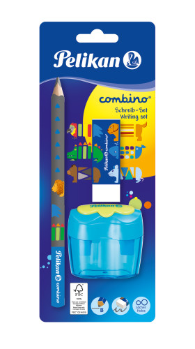 Набор для обучения письму Combino карандаш + ластик + точилка 811217P Pelikan