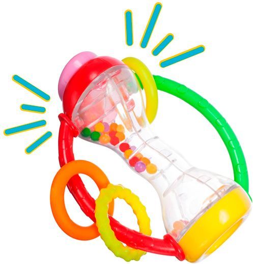 Брязкальце-прорізувач Bebelino Гантелька з ручками