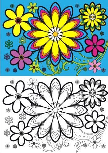 Раскраска «Flowers» 4402647021060