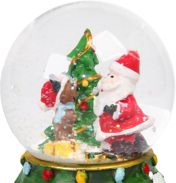 Куля новорічна Дід Мороз на ялинковій основі 8х12 см в ассортименті EPI-YLM20156 /7 