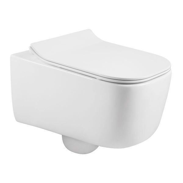 Унітаз підвісний VOLLE Hippo Rimless із сидiнням Slim Soft-close 13-44-202