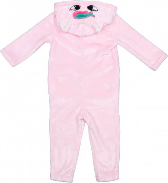 Кігурумі-піжама для дівчинки Фламінго 822-910 р.134 рожевий із молочним 