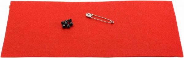 Набор для творчества Декоративное украшение Красный мак красный,  1 мм, 28х18х0,3 см