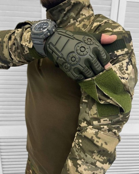 Рубашка LOGOS Убакс тактическая с длинным рукавом р.4XL пиксель