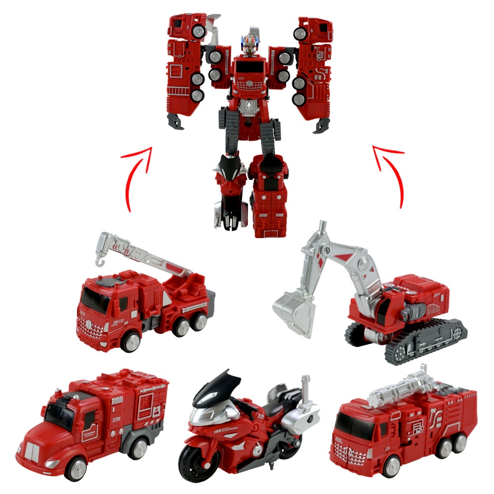 Игрушка-трансформер Shantou Робот пожарный 5 в 1 788-91Y