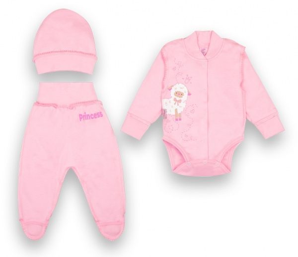 Комплект для новонароджених Габбі Мілашки персиковий р.56 KТ-20-20-1 