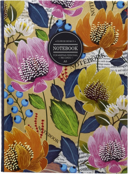 Книга для записей А5 80 листов обкл металл+лак клетка 17108-17111