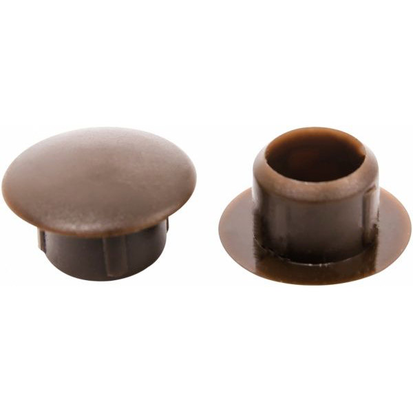 Заглушка для отвору 10/15 мм темно-коричнева 12 шт