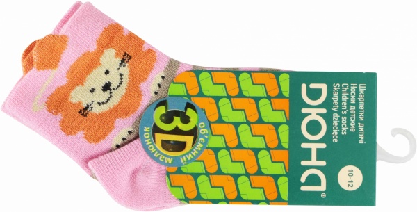 Носки детские для девочек Duna 5В 400 р.10–12 розовый 