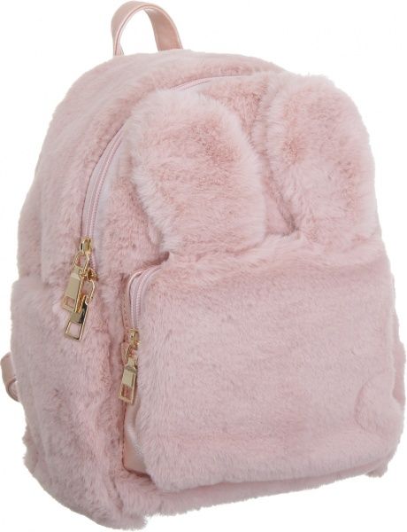 Рюкзак пушистый Soft Touch ушки на магнитах, розовый