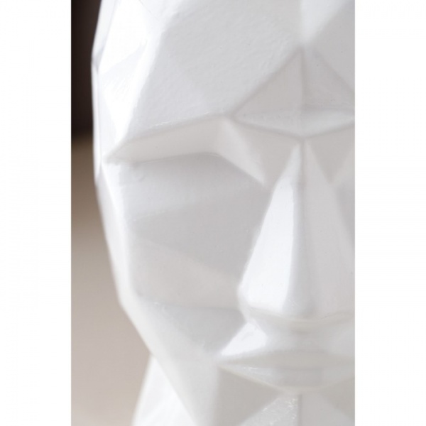 Ваза керамическая Nana ceramics Кай белый глянец 19 см 